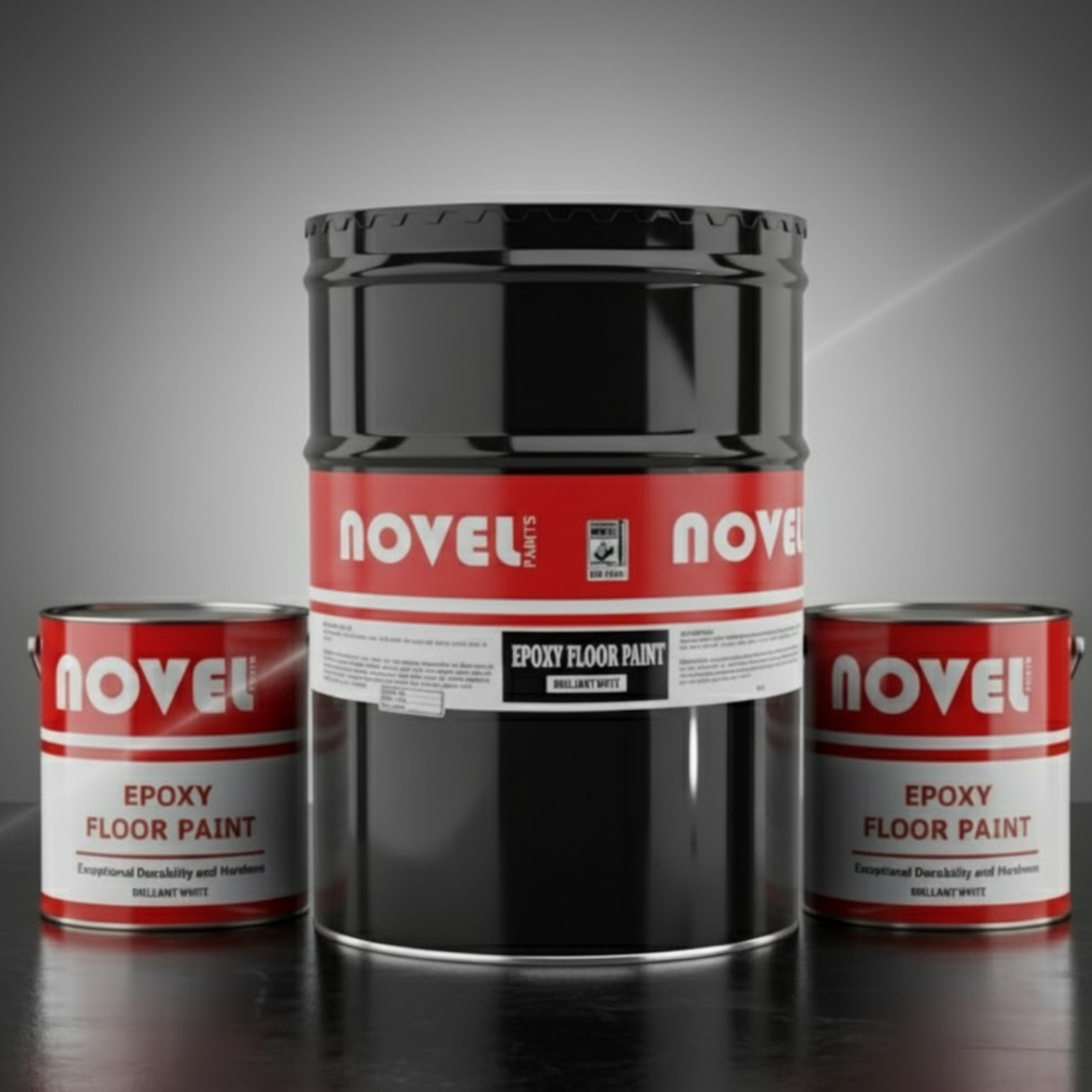 Epoxy Floor Paint-Red Oxide or Black with Hardener